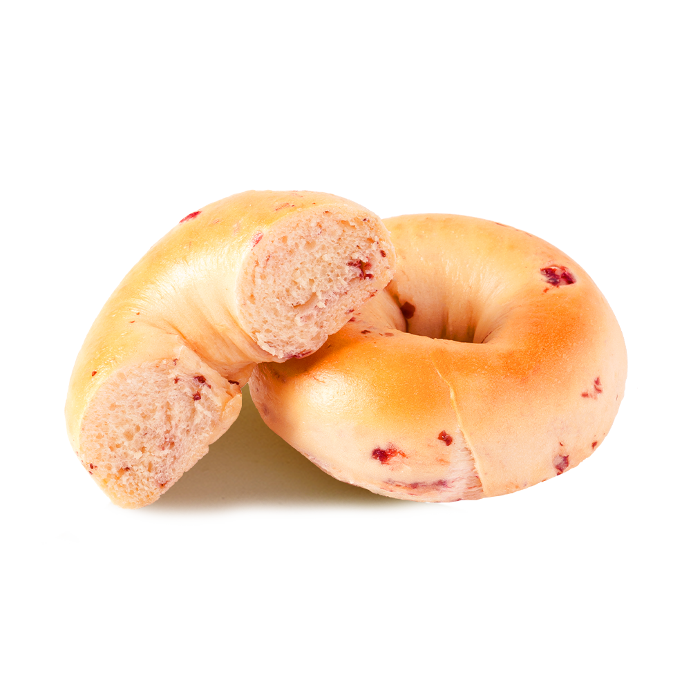 ヘルシーで低脂肪のクランベリーベーグル